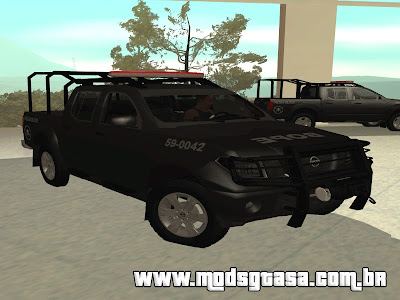 Nissan Frontier BOPE PMERJ para GTA San Andreas